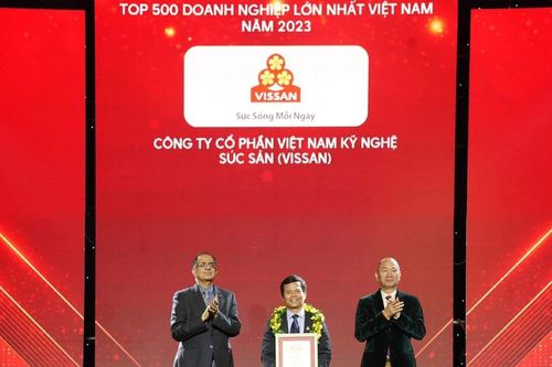 VISSAN nhận danh hiệu Top 500 DN lớn nhất Việt Nam
