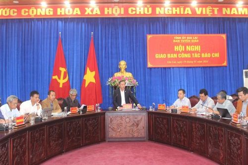 Ban Tuyên giáo Tỉnh ủy Gia Lai giao ban công tác tuyên truyền, định hướng báo chí