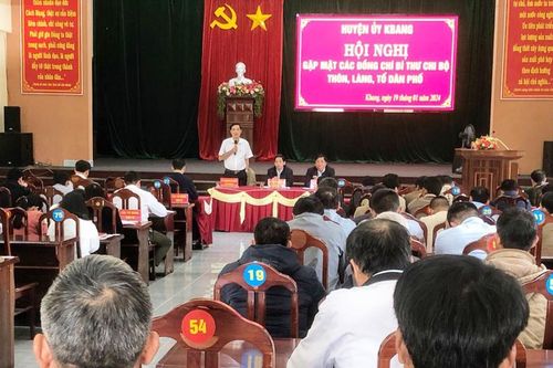 Huyện ủy Kbang gặp mặt 110 Bí thư Chi bộ thôn, làng, tổ dân phố