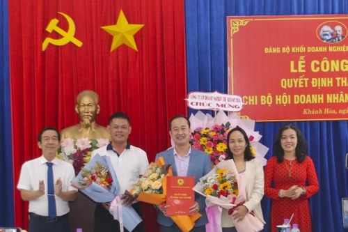 Thành lập Chi bộ Hội Doanh nhân trẻ Khánh Hòa