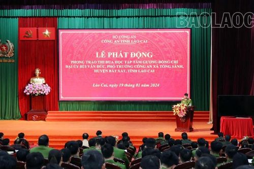 Công an tỉnh phát động phong trào thi đua học tập tấm gương Đại úy Bùi Văn Đức