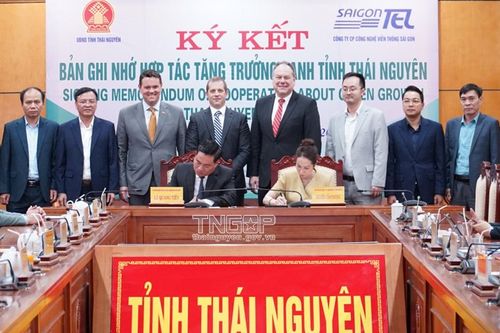 Ký kết Bản ghi nhớ hợp tác tăng trưởng xanh tỉnh Thái Nguyên