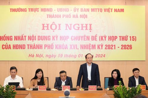 Hà Nội: Thống nhất nội dung Kỳ họp thứ 15, HĐND thành phố Khóa XVI