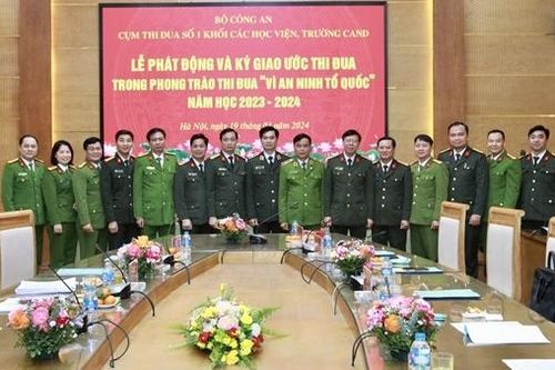 Cụm thi đua số 1 khối các học viện, trường CAND ký kết giao ước thi đua