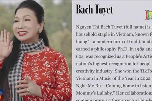 Nghệ sỹ Bạch Tuyết được tạp chí Forbes vinh danh