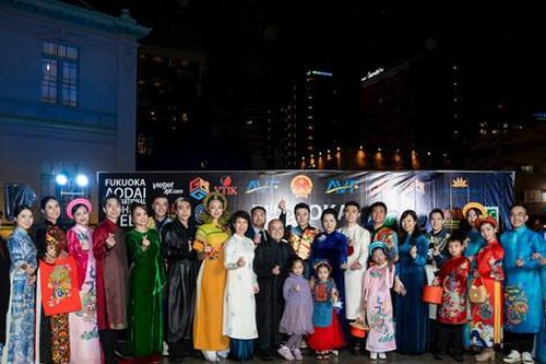Lần đầu tiên tổ chức lễ hội Áo dài Việt Nam tại Fukuoka (Nhật Bản)