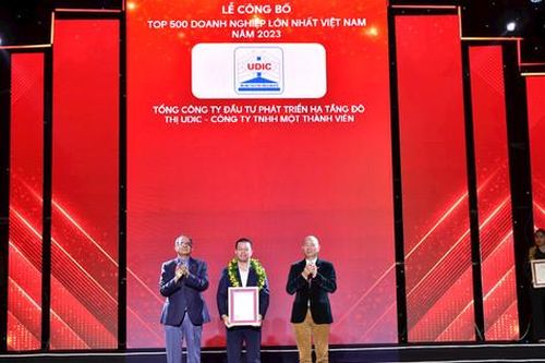 UDIC 7 năm liên tiếp lọt Top 500 doanh nghiệp lớn nhất Việt Nam