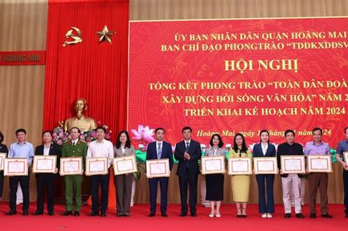Quận Hoàng Mai thực hiện tốt phong trào 'Toàn dân đoàn kết xây dựng đời sống văn hóa'