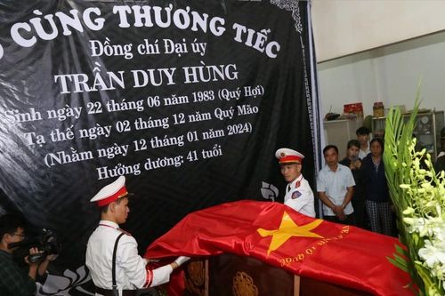 Truy điệu Phó trưởng Công an phường tại Huế hy sinh khi làm nhiệm vụ