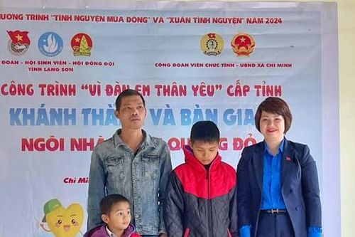 Khánh thành nhà Khăn quàng đỏ miền biên giới Lạng Sơn
