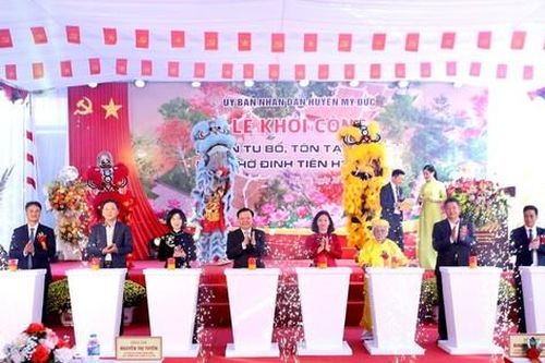 Bí thư Đinh Tiến Dũng dự lễ khởi công Dự án tu bổ, tôn tạo di tích Đền thờ Đinh Tiên Hoàng Đế