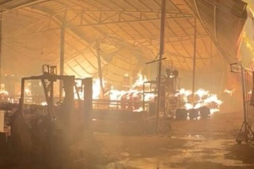 Cháy lớn tại xưởng gỗ 'hoạt động chui' ở Phú Thọ