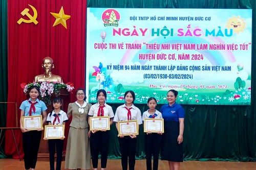 Đức Cơ tổ chức Cuộc thi vẽ tranh với chủ đề 'Thiếu nhi Việt Nam làm nghìn việc tốt'