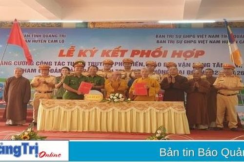 Tuyên truyền, vận động tăng ni, phật tử tham gia bảo đảm trật tự an toàn giao thông