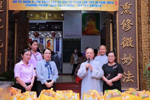 Chùa Bồ Đề Lan Nhã (Q.6) tổ chức phiên chợ 0 đồng 'Xuân yêu thương' Tết Giáp Thìn