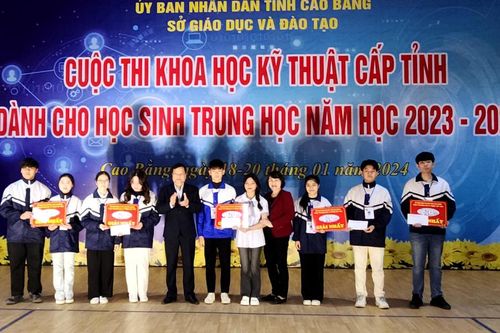 50 dự án đoạt giải Cuộc thi Sáng tạo khoa học kỹ thuật cấp tỉnh dành cho học sinh trung học