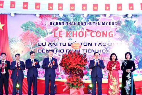 Huyện Mỹ Đức khởi công dự án tu bổ, tôn tạo di tích rộng hơn 8.000m2
