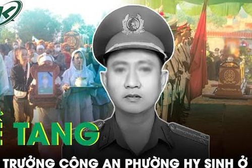 Người dân nghẹn ngào đưa tiễn Phó trưởng Công an phường hy sinh tại Huế