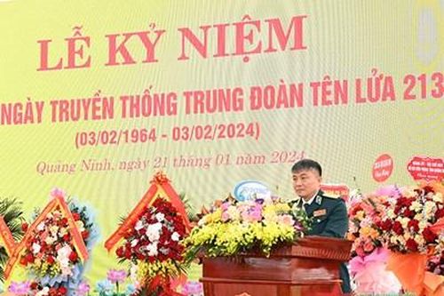 Kỷ niệm 60 năm Ngày thành lập Trung đoàn Tên lửa 213, Sư đoàn Phòng không 363