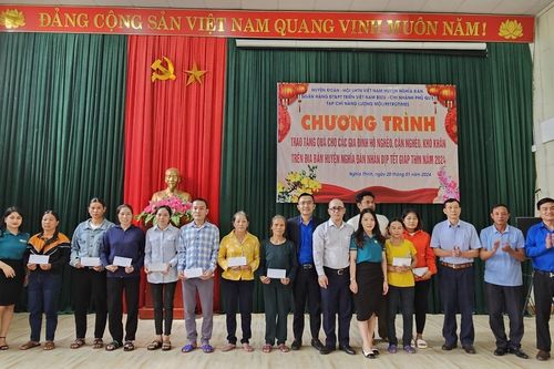 Nghệ An: BIDV đồng hành cùng bà con nghèo các xã thuộc huyện Nghĩa Đàn dịp Xuân Giáp Thìn 2024