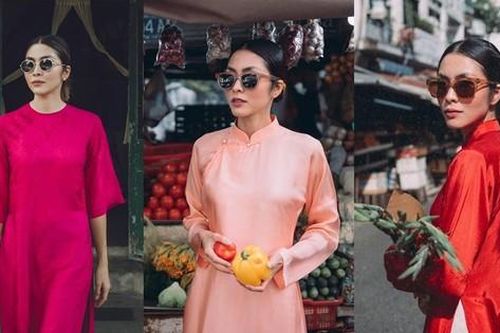 Tết nào mặc áo dài cũng được khen nhưng Tăng Thanh Hà cũng từng có lần mất điểm