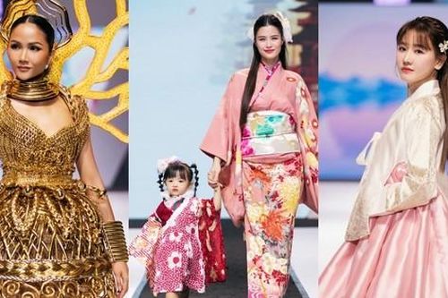 Con gái Đông Nhi lần đầu trình diễn thời trang cùng mẹ, chung sân khấu với H'Hen Niê