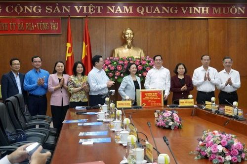 Thường trực Ban Bí thư làm việc với Tỉnh ủy Bà Rịa-Vũng Tàu