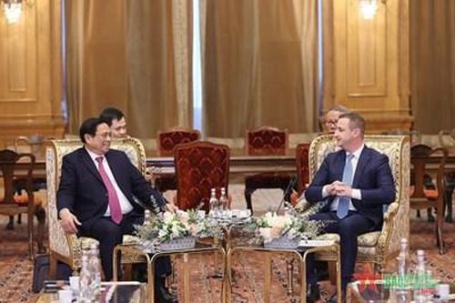 Thủ tướng Chính phủ Phạm Minh Chính hội kiến Chủ tịch Hạ viện Romania Alfred Simonis