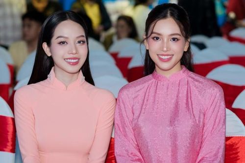 Hai 'nàng Hậu' xứ Quảng Tiểu Vy và Thanh Thủy chung tay trao yêu thương đến người lao động vào những ngày cận Tết 2024