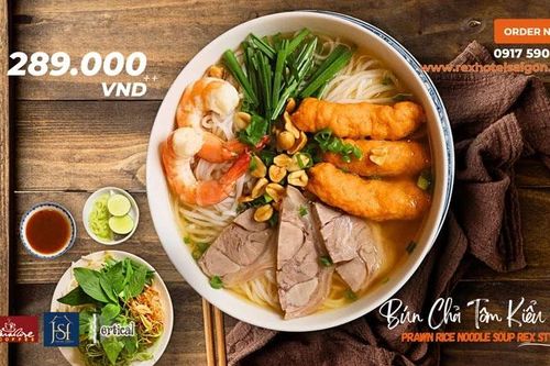 Bún chả tôm kiểu Rex