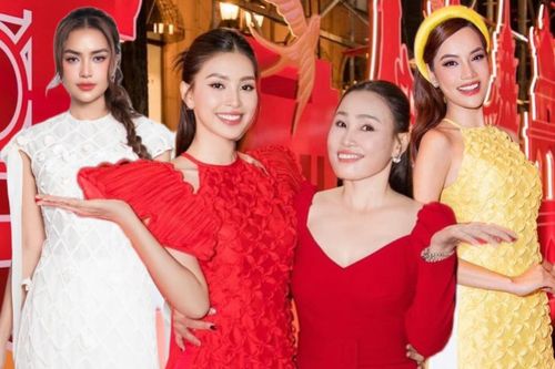 Dàn hậu Việt 'cạnh tranh' áo dài Tết gay gắt: Tiểu Vy đụng hàng Hoàng Phương, ai đỉnh hơn ai?