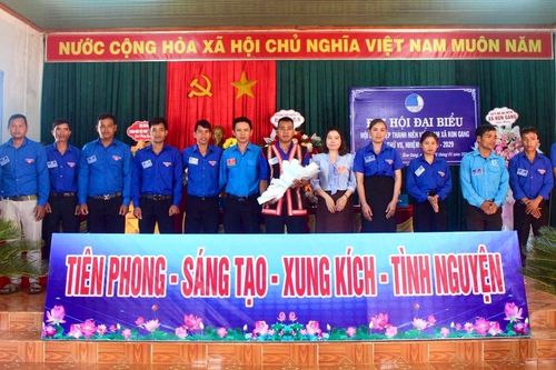 Đại hội điểm Hội Liên hiệp Thanh niên Việt Nam xã Kon Gang thành công tốt đẹp