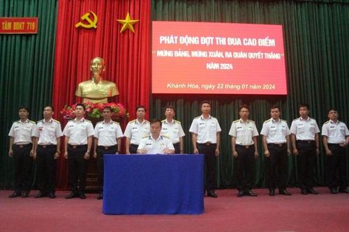 Trung tâm Bảo đảm kỹ thuật 719 phát động thi đua cao điểm 'Mừng Đảng, mừng xuân, ra quân Quyết thắng'