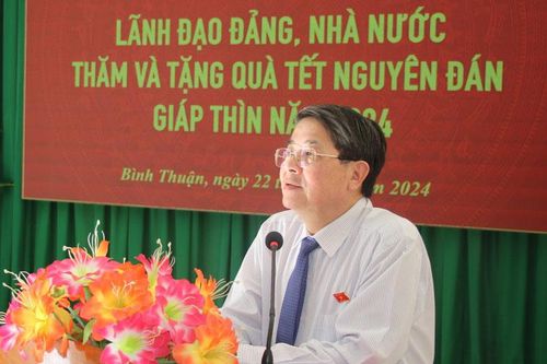 Phó Chủ tịch Quốc hội Nguyễn Đức Hải thăm, chúc Tết tại Bình Thuận