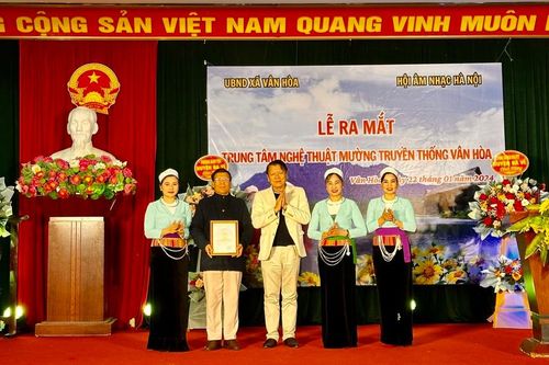Ba Vì: Ra mắt Trung tâm Nghệ thuật Mường truyền thống xã Vân Hòa