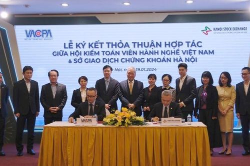 Hiệp hội Kiểm toán viên hành nghề Việt Nam hợp tác Sở Giao dịch chứng khoán Hà Nội trong đào tạo và kế toán, kiểm toán
