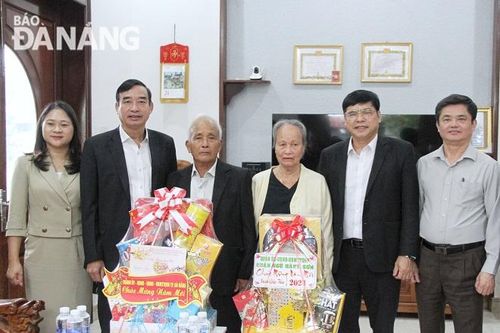 Lãnh đạo thành phố thăm, chúc Tết gia đình chính sách