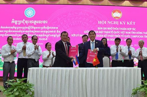 Xây dựng đường biên giới Đồng Tháp - Prey Veng hòa bình, hữu nghị, hợp tác và phát triển