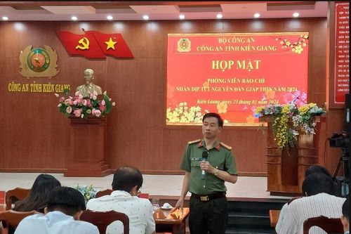 Kiên Giang: Công an tỉnh Họp mặt phóng viên báo chí Xuân Giáp Thìn năm 2024