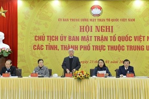Hội nghị Chủ tịch Ủy ban MTTQ Việt Nam các tỉnh, thành phố trực thuộc Trung ương
