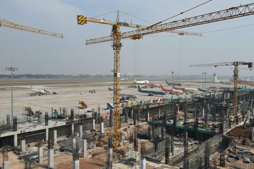 Thi công xuyên Tết dự án 'thành phố hàng không' hiện đại nhất Việt Nam