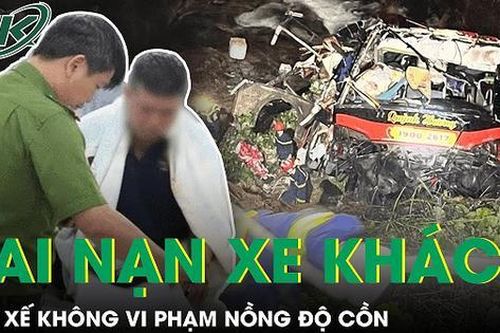 Vụ xe khách lao xuống vực: Tài xế không vi phạm nồng độ cồn, không dương tính với ma túy
