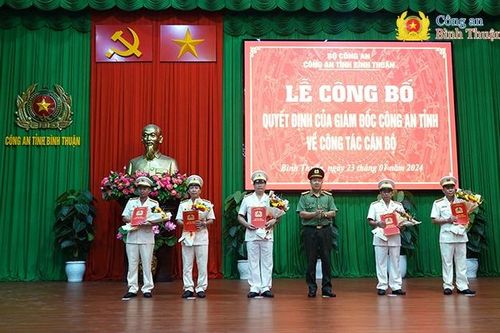 Bản tin 8H: Công an tỉnh Bình Thuận bổ nhiệm 5 lãnh đạo chủ chốt