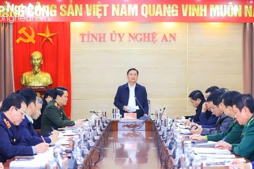 Thường trực Tỉnh ủy Nghệ An giao ban với các cơ quan trong khối Nội chính
