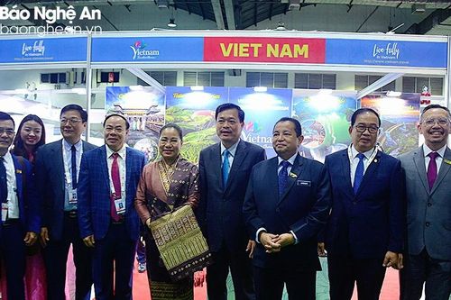 Nghệ An tham gia các hoạt động tại Hội chợ du lịch Travex 2024 tại Lào