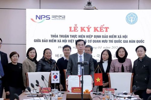 BHXH Việt Nam và Cơ quan Hưu trí Quốc gia Hàn Quốc ký thỏa thuận hợp tác