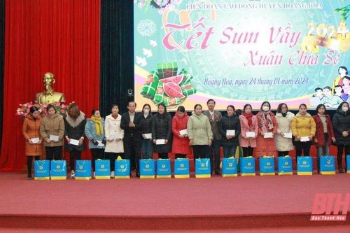 'Tết sum vầy - Xuân chia sẻ' năm 2024 cho đoàn viên, người lao động huyện Hoằng Hóa