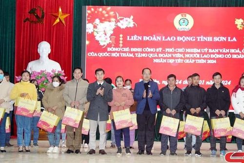 Liên đoàn Lao động tỉnh tặng 100 suất quà cho đoàn viên, người lao động có hoàn cảnh khó khăn