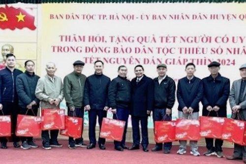 Hà Nội: Thăm hỏi, tặng quà Tết cho 119 người có uy tín