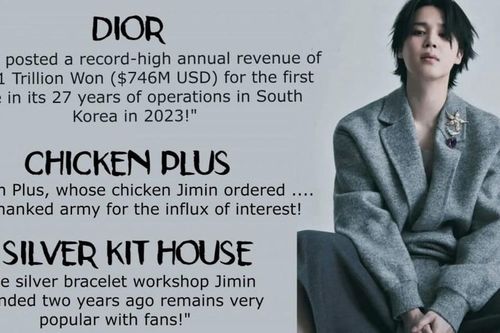 Dior phá kỷ lục ở Hàn Quốc nhờ Jimin BTS